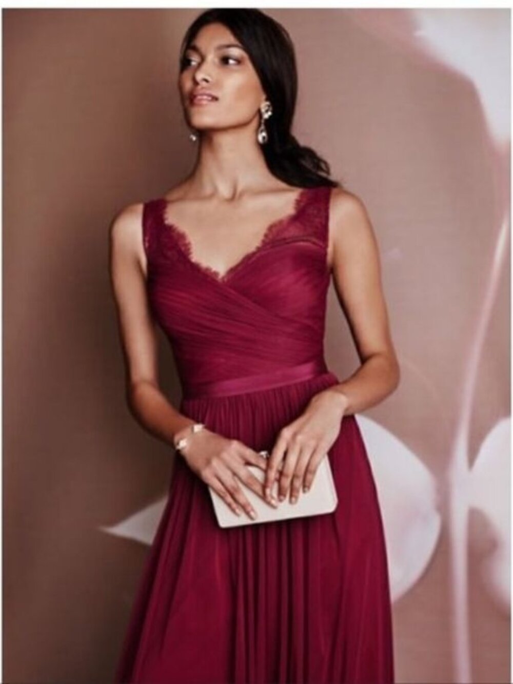 BHLDN - Hitherto Fleur Black Cherry Dress Nouvelle, Size 0